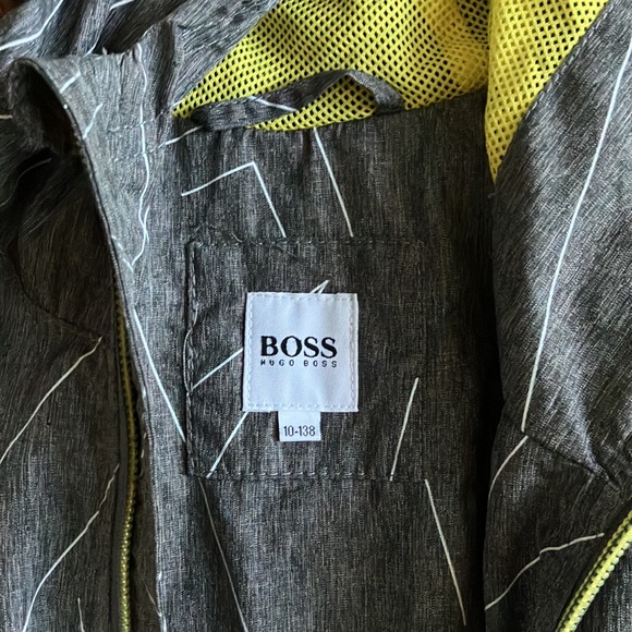Hugo Boss gray Boys Size 10 Rainjacket/Windcheater - Picture 2 of 4